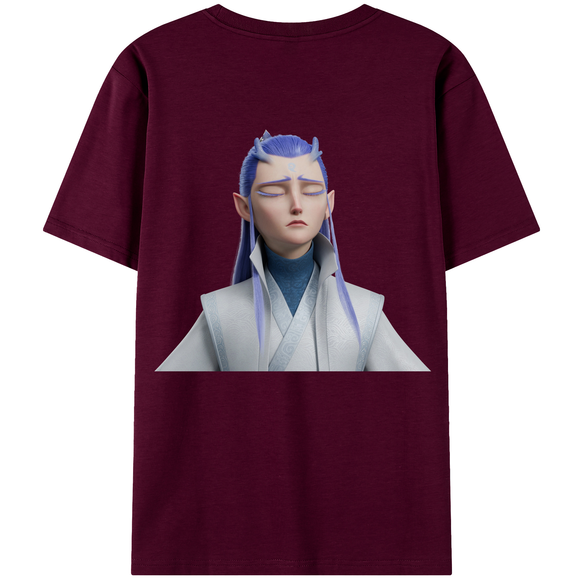 （画像用） Ne Zha 2 ナタ 魔童の大暴れ レディース半袖Tシャツ(バックプリント)